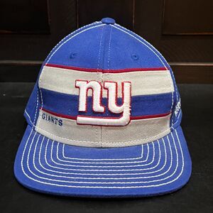 Vintage Reebok New York Giants Fitted OnField Fitmax'70 Blue Grey Hat Cap L/XL
